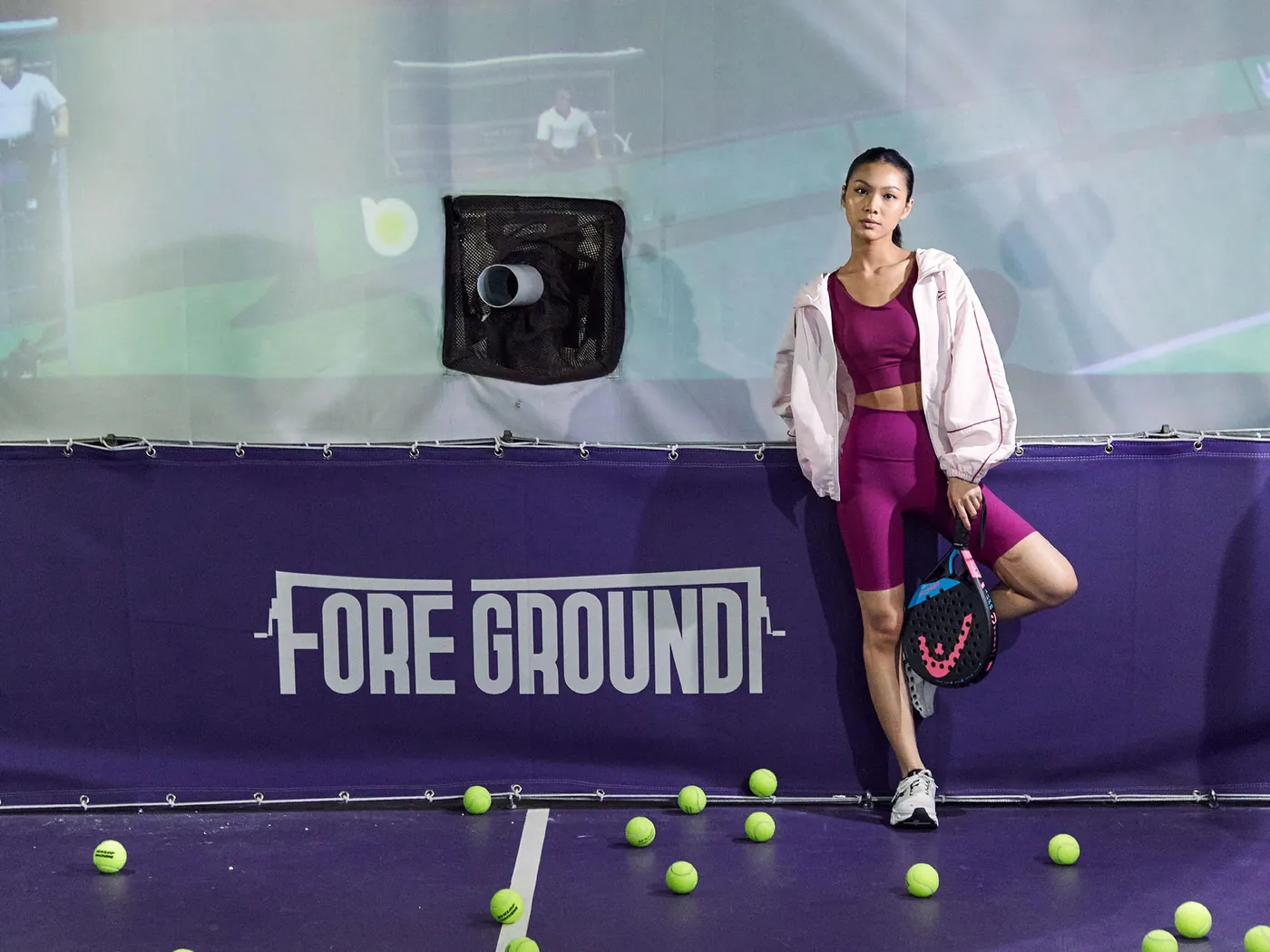 Inside FOREGROUND Racquet Simulator